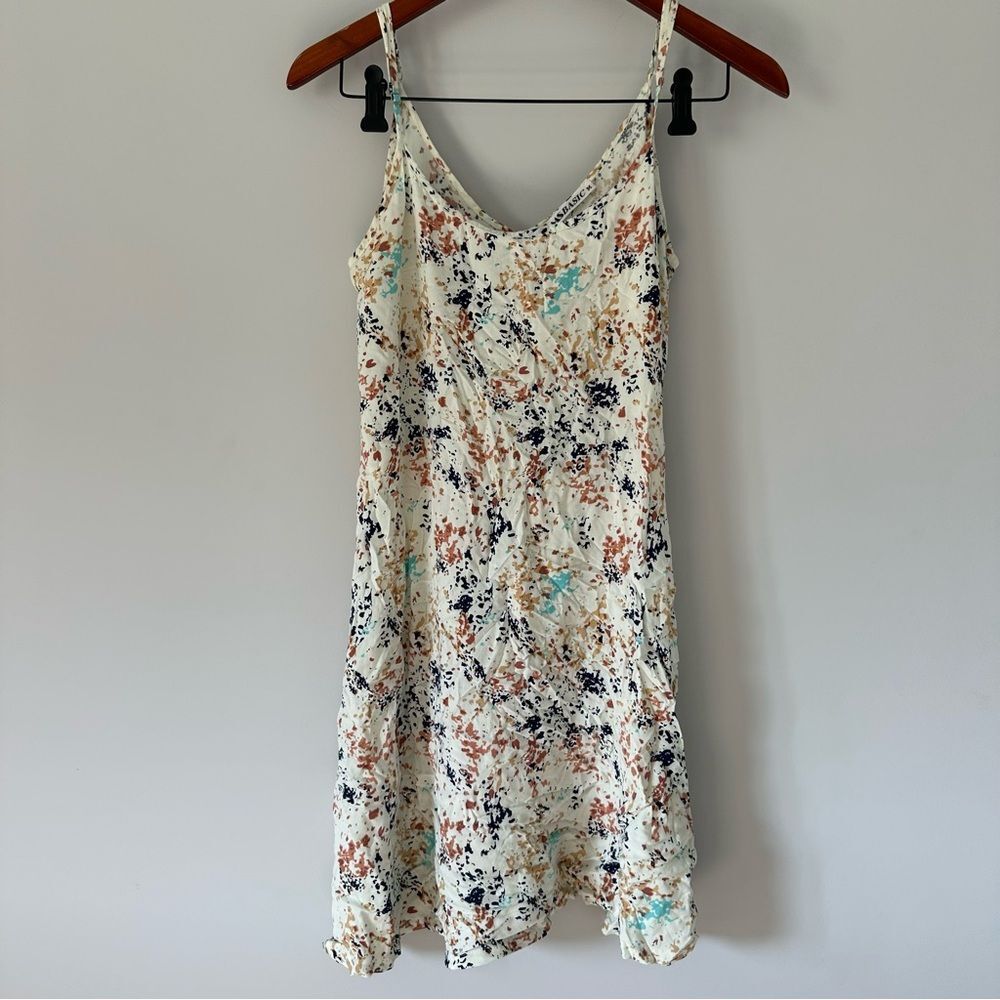 MSBasic Size M Abstract Pattern Mini Swing Dress - Picture 2 of 2